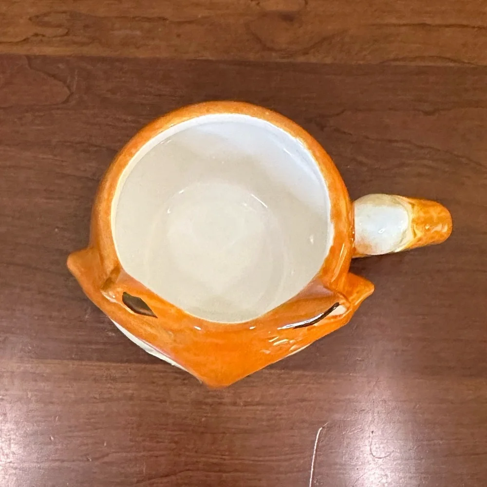 🌟HP🌟2015+Set of 2 Squirrel & Fox Mugs Glazed Ceramic Earthenware Sur La Table